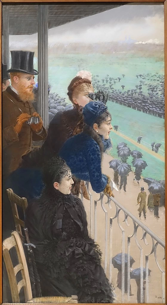 Giuseppe De Nittis - Alle corse d'Auteuil, Sulla sedia (1883), Pinacoteca De Nittis, Barletta, destra
